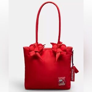 ❤️ Coach‎ NWT Coachtopia Red Loop Small Tote With Heart Appliqué